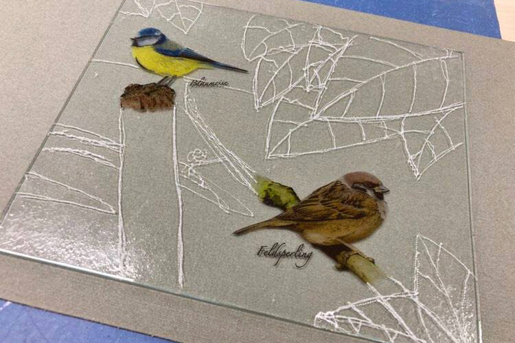 Qpeale klaasistuudio kunstiring_linnud_Kiili_4 laste kunstiring Kiilis_Qpeale