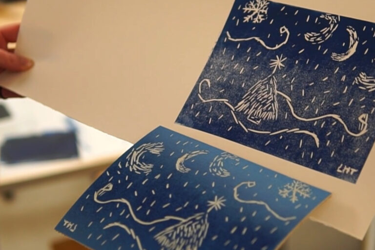 linoollõige Qpeale klaasistuudio_töötuba_linoollõige