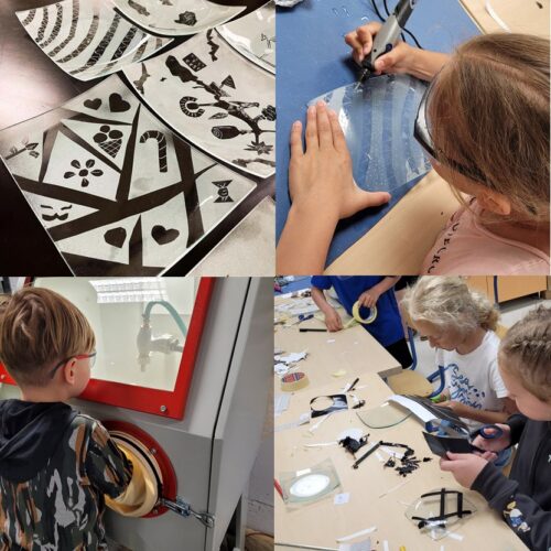 Klaasistuudio Qpeale laste sünnipäev liivaprits taldrikud