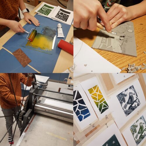 Graafika töötuba Qpeale klaasistuudio Kiili sünnipäevad