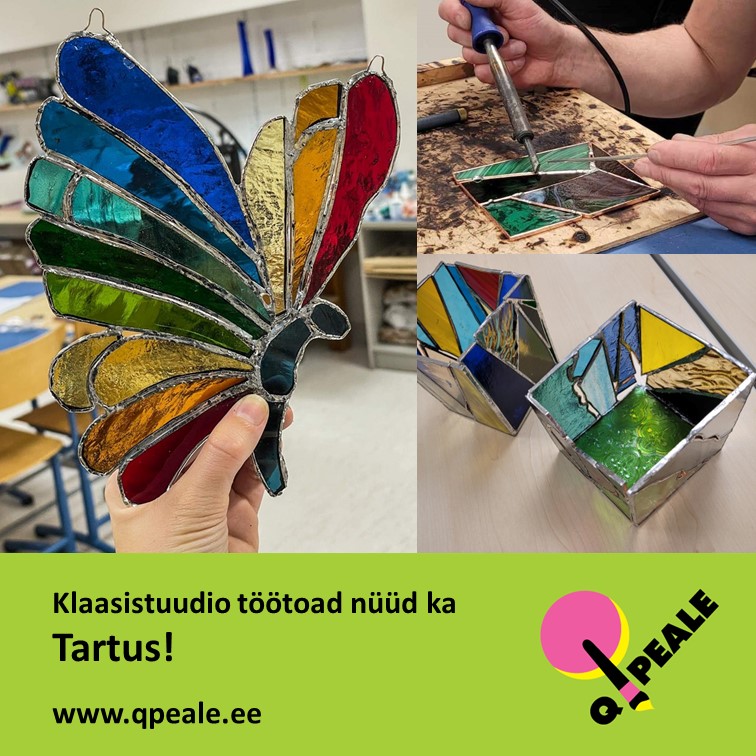 Qpeale klaasistuudio töötoad Tartus w Qpeale klaasistuudio töötoad Tartus