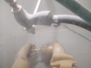 glass art workshop near Tallinn Qpeale glass studio sandblasting